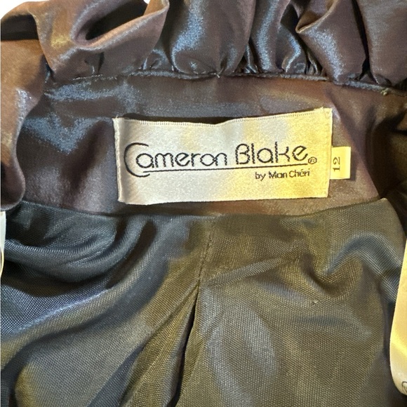 Cameron Blake by Moni Cheri, Size 12, Halter Style, with Jacket, Purple/Blue - Picture 14 of 16